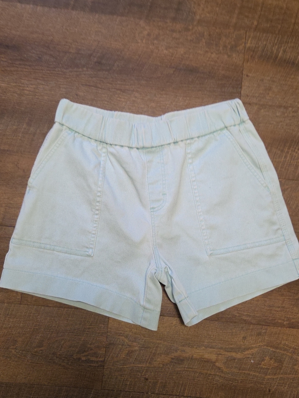 Lee Women’s Mint Green High-Waist Elastic Shorts